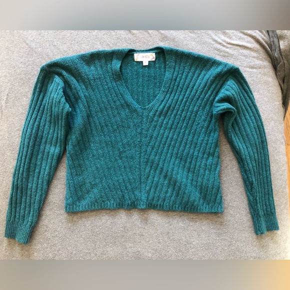 Pink Rose | Sweaters | Pink Rose Cropped Sweater Teal S | Poshmark
